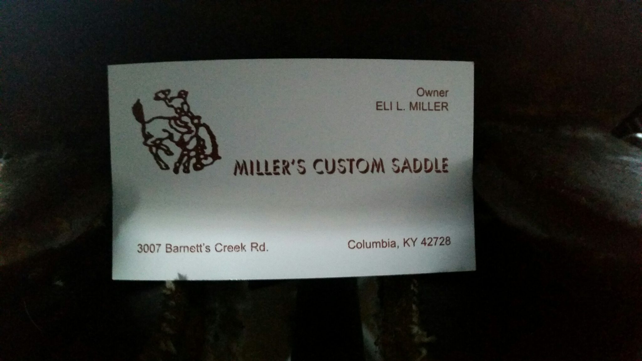 Eli Miller Custom Saddles